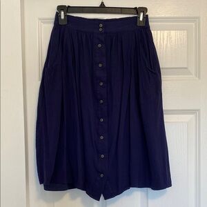 She + Sky Button-Front Skirt XS